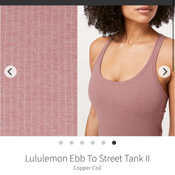 lululemon athletica Tops - Lululemon// EUC Ebb to Street Tank Copper Coil